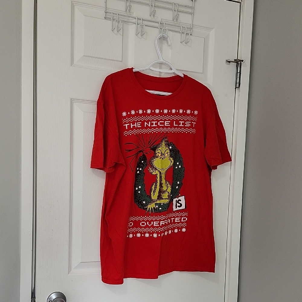 The Grinch Christmas Holiday Tshirt The Nice List Is So Overated